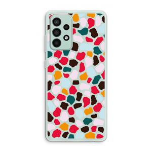 CaseCompany Colored Giraffe: Samsung Galaxy A52s 5G Transparant Hoesje