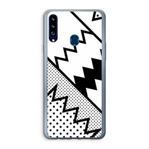 CaseCompany Pop Art #5: Samsung Galaxy A20s Transparant Hoesje