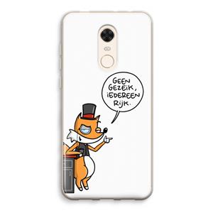 CaseCompany Geen Gezeik: Xiaomi Redmi 5 Transparant Hoesje