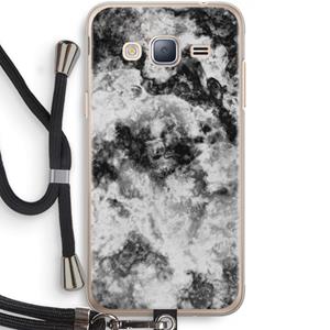 CaseCompany Onweer: Samsung Galaxy J3 (2016) Transparant Hoesje met koord