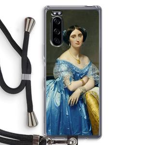 CaseCompany Eleonore: Sony Xperia 5 Transparant Hoesje met koord