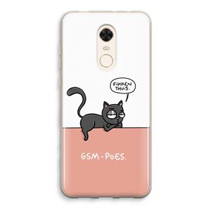 CaseCompany GSM poes: Xiaomi Redmi 5 Transparant Hoesje