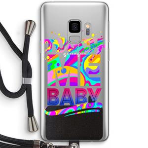 CaseCompany Touch Me: Samsung Galaxy S9 Transparant Hoesje met koord