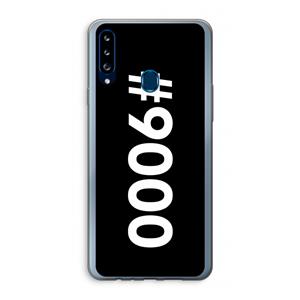 CaseCompany 9000: Samsung Galaxy A20s Transparant Hoesje