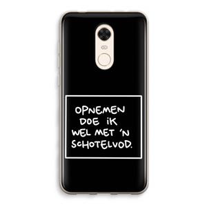 CaseCompany Schotelvod: Xiaomi Redmi 5 Transparant Hoesje