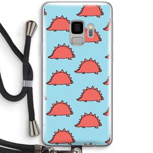CaseCompany Dinosawrr: Samsung Galaxy S9 Transparant Hoesje met koord