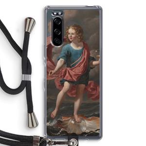 CaseCompany Soap Bubbles: Sony Xperia 5 Transparant Hoesje met koord