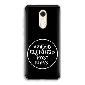 CaseCompany Vriendelijkheid: Xiaomi Redmi 5 Transparant Hoesje