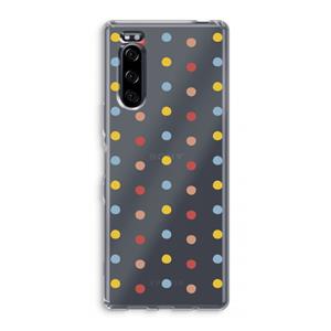 CaseCompany Bollen: Sony Xperia 5 Transparant Hoesje