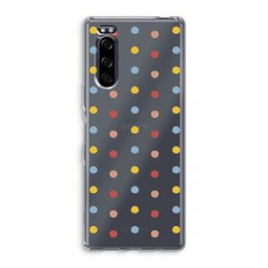 CaseCompany Bollen: Sony Xperia 5 Transparant Hoesje