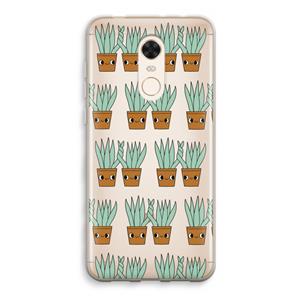 CaseCompany Sansevieria: Xiaomi Redmi 5 Transparant Hoesje