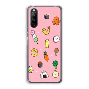 CaseCompany Happy bento friends: Sony Xperia 10 III Transparant Hoesje