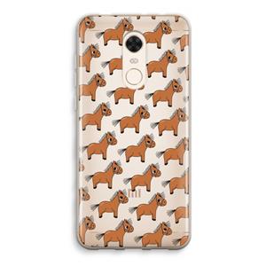 CaseCompany Pony: Xiaomi Redmi 5 Transparant Hoesje
