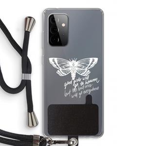 CaseCompany Good or bad: Samsung Galaxy A72 5G Transparant Hoesje met koord