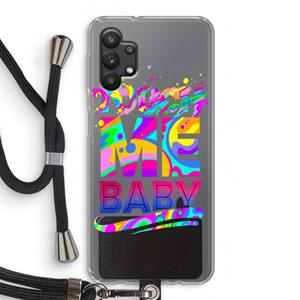 CaseCompany Touch Me: Samsung Galaxy A32 5G Transparant Hoesje met koord