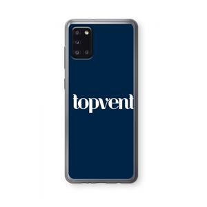 CaseCompany Topvent Navy: Samsung Galaxy A31 Transparant Hoesje