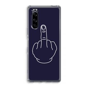 CaseCompany F**k U: Sony Xperia 5 Transparant Hoesje