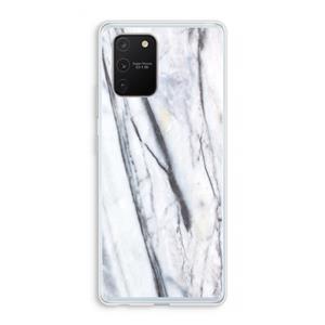 CaseCompany Gestreepte marmer: Samsung Galaxy S10 Lite Transparant Hoesje