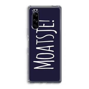 CaseCompany Moatsje!: Sony Xperia 5 Transparant Hoesje