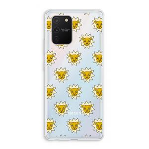 CaseCompany Leeuwenkoppen: Samsung Galaxy S10 Lite Transparant Hoesje
