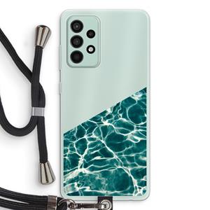 CaseCompany Weerkaatsing water: Samsung Galaxy A52s 5G Transparant Hoesje met koord