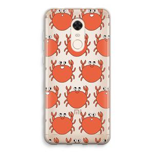CaseCompany Krab: Xiaomi Redmi 5 Transparant Hoesje