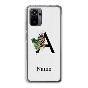 CaseCompany Charcoal Flora: Xiaomi Redmi Note 10 Pro Transparant Hoesje