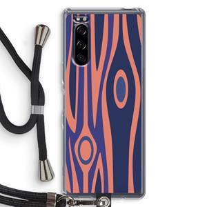 CaseCompany Bast A: Sony Xperia 5 Transparant Hoesje met koord