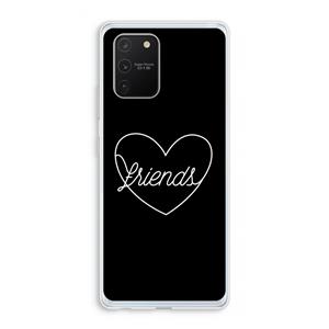 CaseCompany Friends heart black: Samsung Galaxy S10 Lite Transparant Hoesje