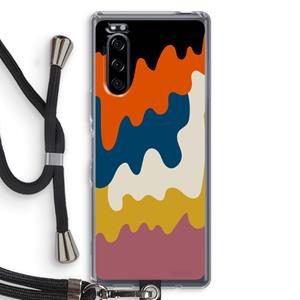 CaseCompany Baar A: Sony Xperia 5 Transparant Hoesje met koord