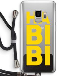CaseCompany Habibi Majorelle : Samsung Galaxy S9 Transparant Hoesje met koord