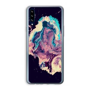 CaseCompany Cosmic Silence: Samsung Galaxy A20s Transparant Hoesje