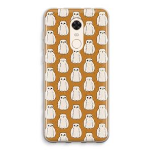 CaseCompany Uilen: Xiaomi Redmi 5 Transparant Hoesje