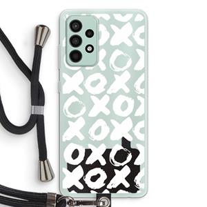CaseCompany XOXO: Samsung Galaxy A52s 5G Transparant Hoesje met koord