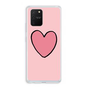 CaseCompany Hartje: Samsung Galaxy S10 Lite Transparant Hoesje