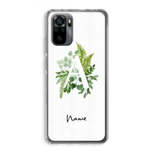 CaseCompany Green Brush: Xiaomi Redmi Note 10 Pro Transparant Hoesje