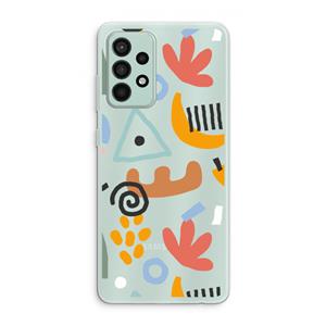 CaseCompany Abstract: Samsung Galaxy A52s 5G Transparant Hoesje