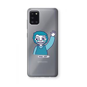CaseCompany Zwaai: Samsung Galaxy A31 Transparant Hoesje