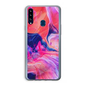CaseCompany Earth And Ocean: Samsung Galaxy A20s Transparant Hoesje