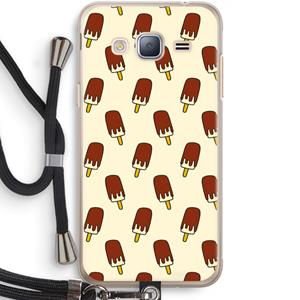 CaseCompany Yummy: Samsung Galaxy J3 (2016) Transparant Hoesje met koord