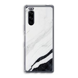 CaseCompany Elegante marmer: Sony Xperia 5 Transparant Hoesje