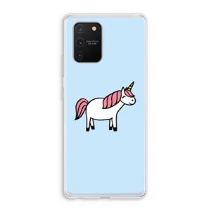 CaseCompany Eenhoorn: Samsung Galaxy S10 Lite Transparant Hoesje