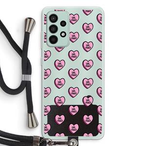 CaseCompany GIRL POWER: Samsung Galaxy A52s 5G Transparant Hoesje met koord