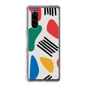 CaseCompany Illustratieve pop 1: Sony Xperia 5 Transparant Hoesje