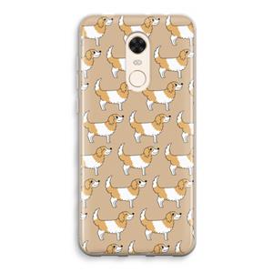 CaseCompany Doggy: Xiaomi Redmi 5 Transparant Hoesje