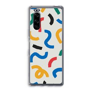 CaseCompany Illustratieve pop 2: Sony Xperia 5 Transparant Hoesje