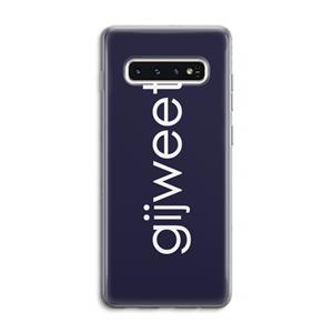 CaseCompany Gijweet: Samsung Galaxy S10 4G Transparant Hoesje