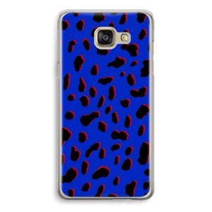 CaseCompany Blue Leopard: Samsung Galaxy A5 (2016) Transparant Hoesje