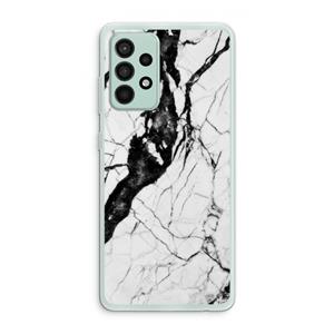CaseCompany Witte marmer 2: Samsung Galaxy A52s 5G Transparant Hoesje