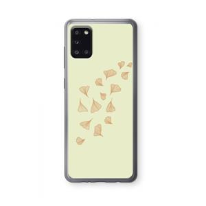 CaseCompany Falling Leaves: Samsung Galaxy A31 Transparant Hoesje